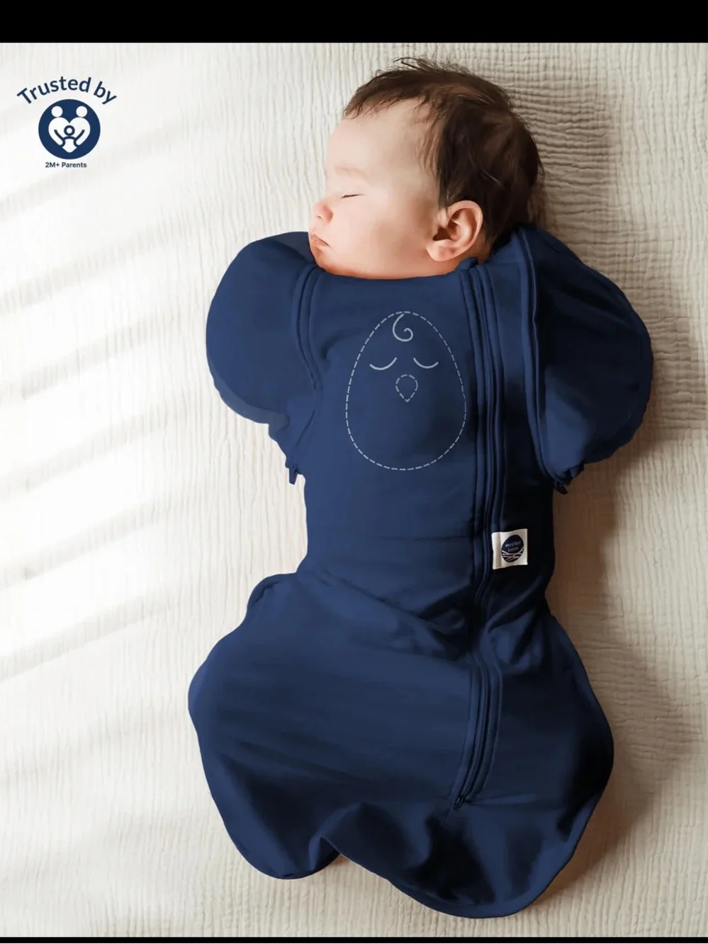 Nested Bean Navy Infant Sleep Sack Zen One Classic